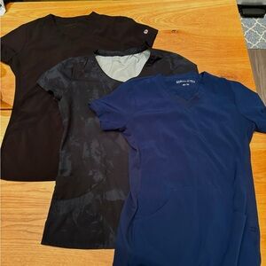Set of 3 Scrub Tops